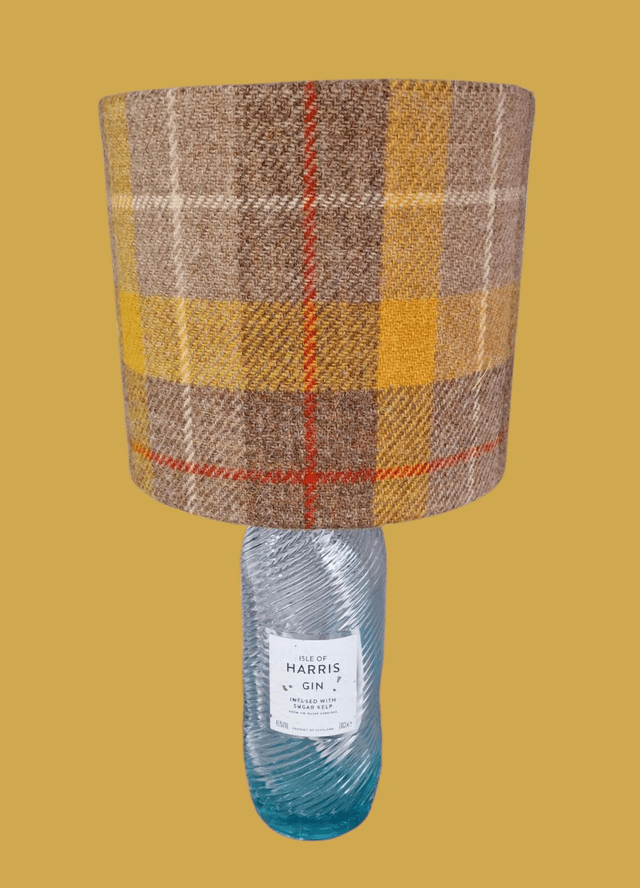 Gold Oat Harris Tweed Lampshade